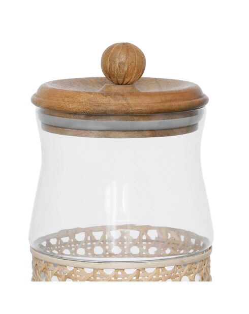 Bocal avec couvercle Fantine naturel - 1,5 L