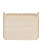 Anordi Naturkarton mit 4 Fächern - 19x12xH14 cm