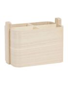 Anordi Naturkarton mit 4 Fächern - 19x12xH14 cm