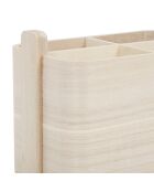 Anordi Naturkarton mit 4 Fächern - 19x12xH14 cm