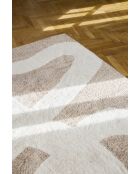 Tapis tufté en coton Klosen beige/écru - 230x160 cm