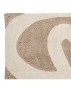 Tapis tufté en coton Klosen beige/écru - 230x160 cm