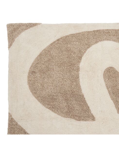 Tapis tufté en coton Klosen beige/écru - 230x160 cm