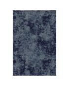 Tapis uni gris/bleu