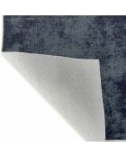 Tapis uni gris/bleu