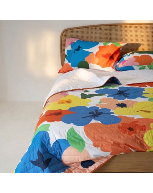 Colcha de algodón multicolor Bloom Play