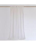 Rideau opacité faible avec ruban multiusage Aura blanc - 140x270 cm