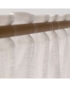 Rideau opacité faible avec ruban multiusage Aura blanc - 140x270 cm