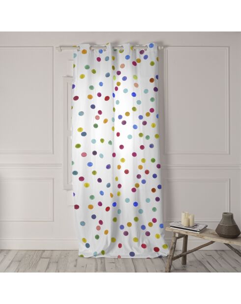Rideau Confetti multicolore - 140x300 cm