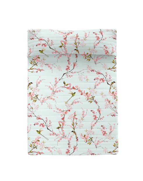 Colcha de algodón multicolor Chinoiserie