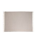 Haze bruine katoenen plaid - 130x170 cm