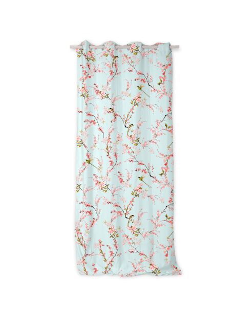 Rideau Chinoiserie multicolore - 140x300 cm