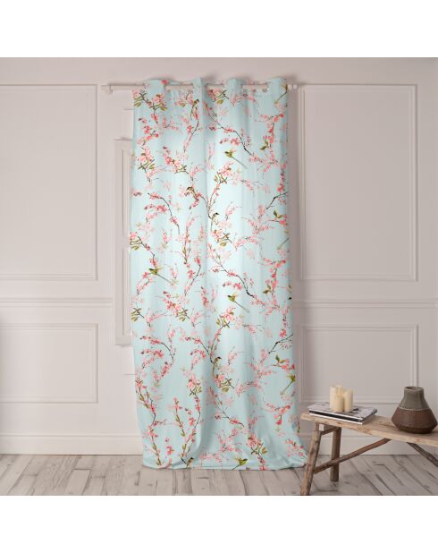 Rideau Chinoiserie multicolore - 140x300 cm