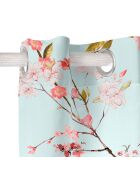 Rideau Chinoiserie multicolore - 140x300 cm
