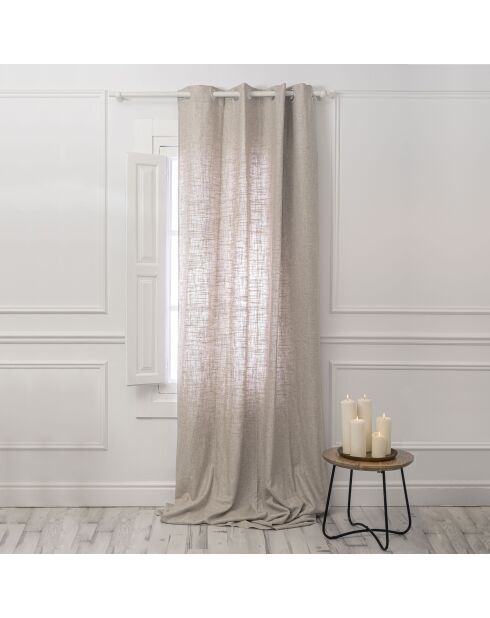 Rideau Basic naturel - 140x280 cm