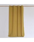 Rideau opacité élevée avec œillets Solace moutarde - 140x270 cm
