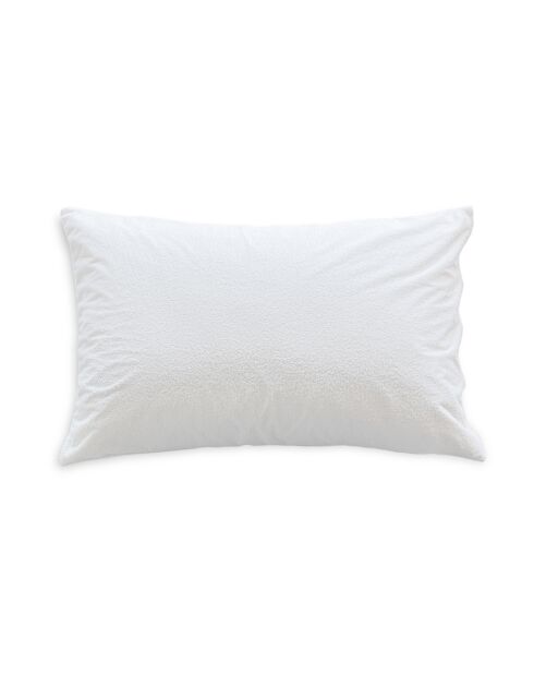 Protège-oreiller imperméable Éponge en coton blanc - 50x75 cm