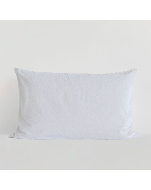 Protège-oreiller imperméable Éponge en coton blanc - 50x75 cm