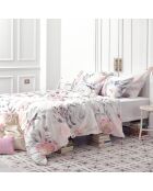 Housse de couette en coton Delicate bouquet multicolore