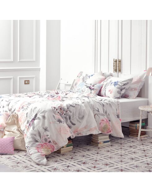 Housse de couette en coton Delicate bouquet multicolore