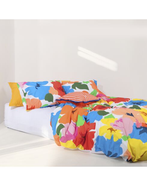 Housse de couette en coton Bloom play multicolore