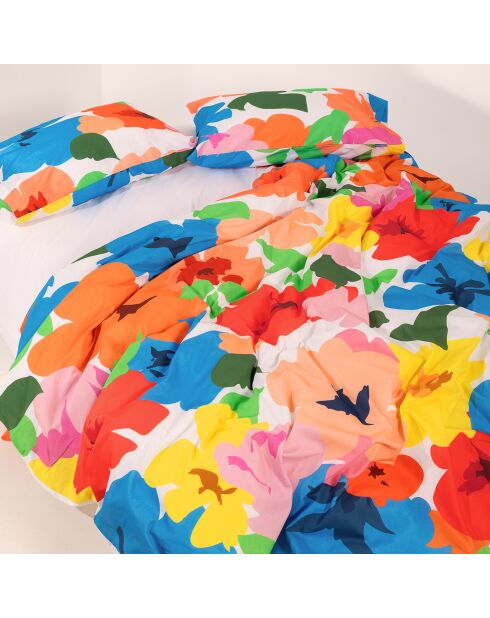 Housse de couette en coton Bloom play multicolore