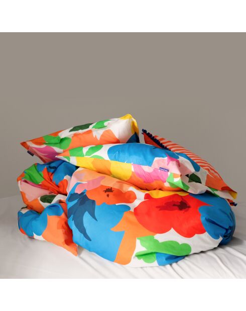 Housse de couette en coton Bloom play multicolore