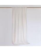 Rideau opacité faible avec ruban multiusage Nova blanc - 140x270 cm