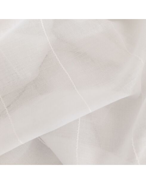 Rideau opacité faible avec ruban multiusage Nova blanc - 140x270 cm
