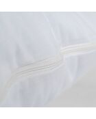 Protège-oreiller imperméable en coton Jersey blanc - 50x75 cm