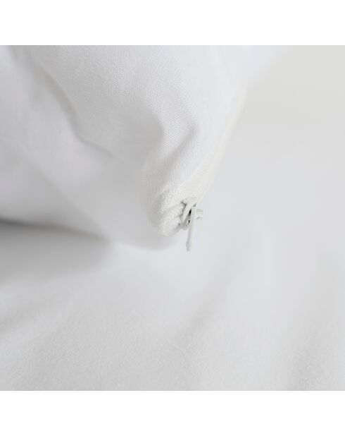 Protège-oreiller imperméable en coton Jersey blanc - 50x75 cm