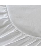 Alèse imperméable en coton jersey blanche