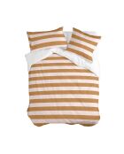 Housse de couette en coton Breton orange