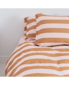 Housse de couette en coton Breton orange