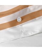 Housse de couette en coton Breton orange