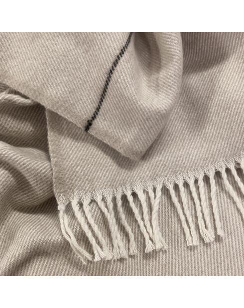 Tela escocesa Marsh de algodón beige - 130x170 cm