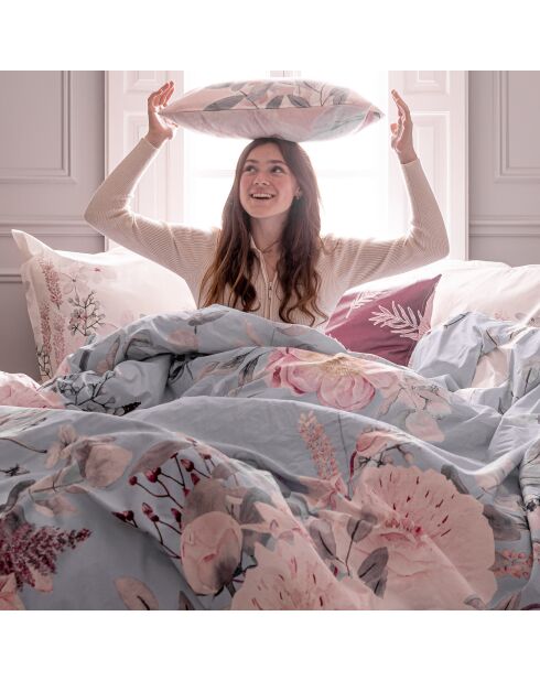 Housse de couette en coton Soft bouquet multicolore