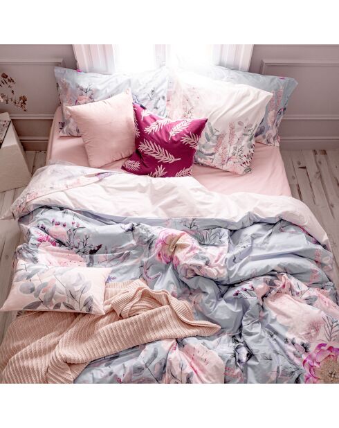 Housse de couette en coton Soft bouquet multicolore