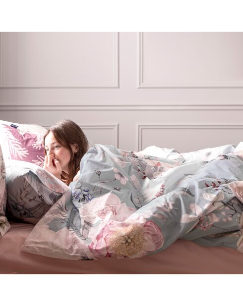 Housse de couette en coton Soft bouquet multicolore