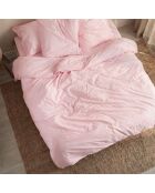 Housse de couette en coton Basic rose pâle