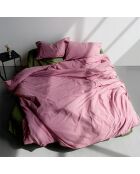 Housse de couette en coton Basic magenta