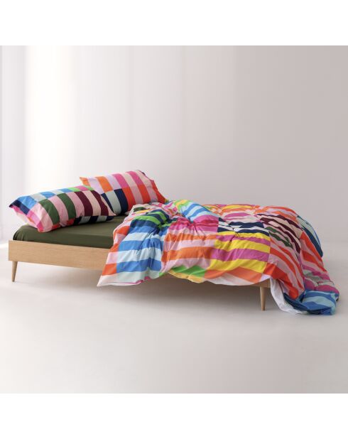 Housse de couette en coton Color pop multicolore