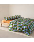 Housse de couette en coton Boogie multicolore