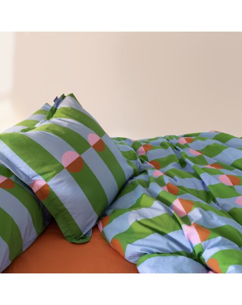 Housse de couette en coton Boogie multicolore
