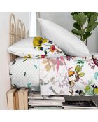 Drap en coton Birds of paradise multicolore