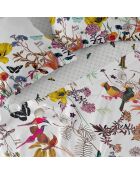 Drap en coton Birds of paradise multicolore