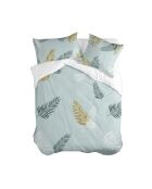 Housse de couette en coton Foliage mint multicolore