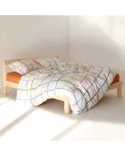 Housse de couette en coton Color lines multicolore
