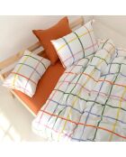 Housse de couette en coton Color lines multicolore