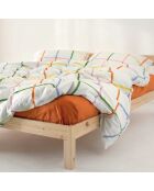 Housse de couette en coton Color lines multicolore